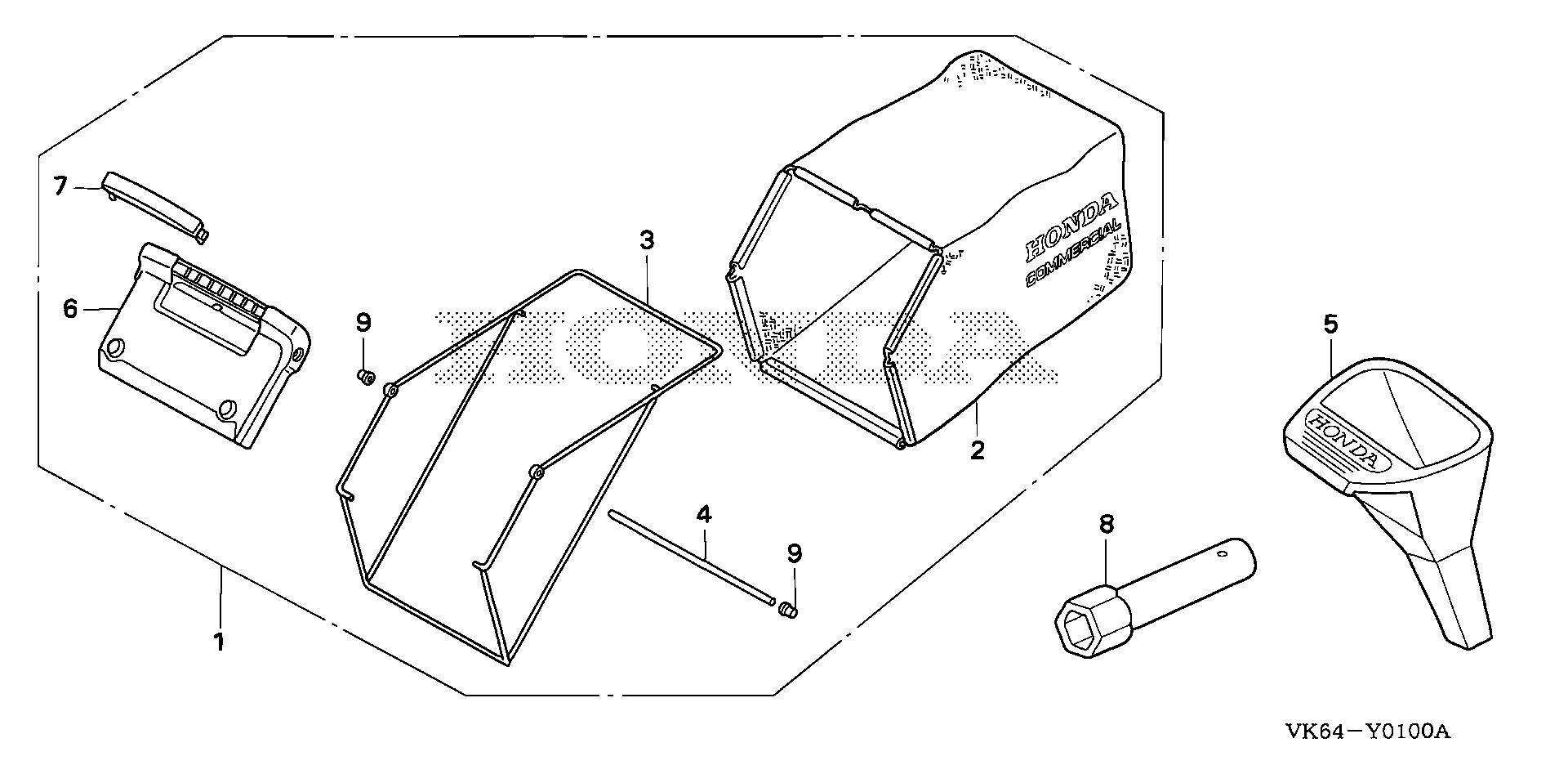 Honda commercial lawn mower bag sale